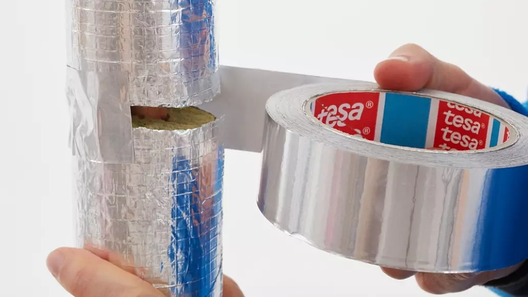 tesa 60630 Aluminium tape (30μm) zonder liner 25mm x 50 meter