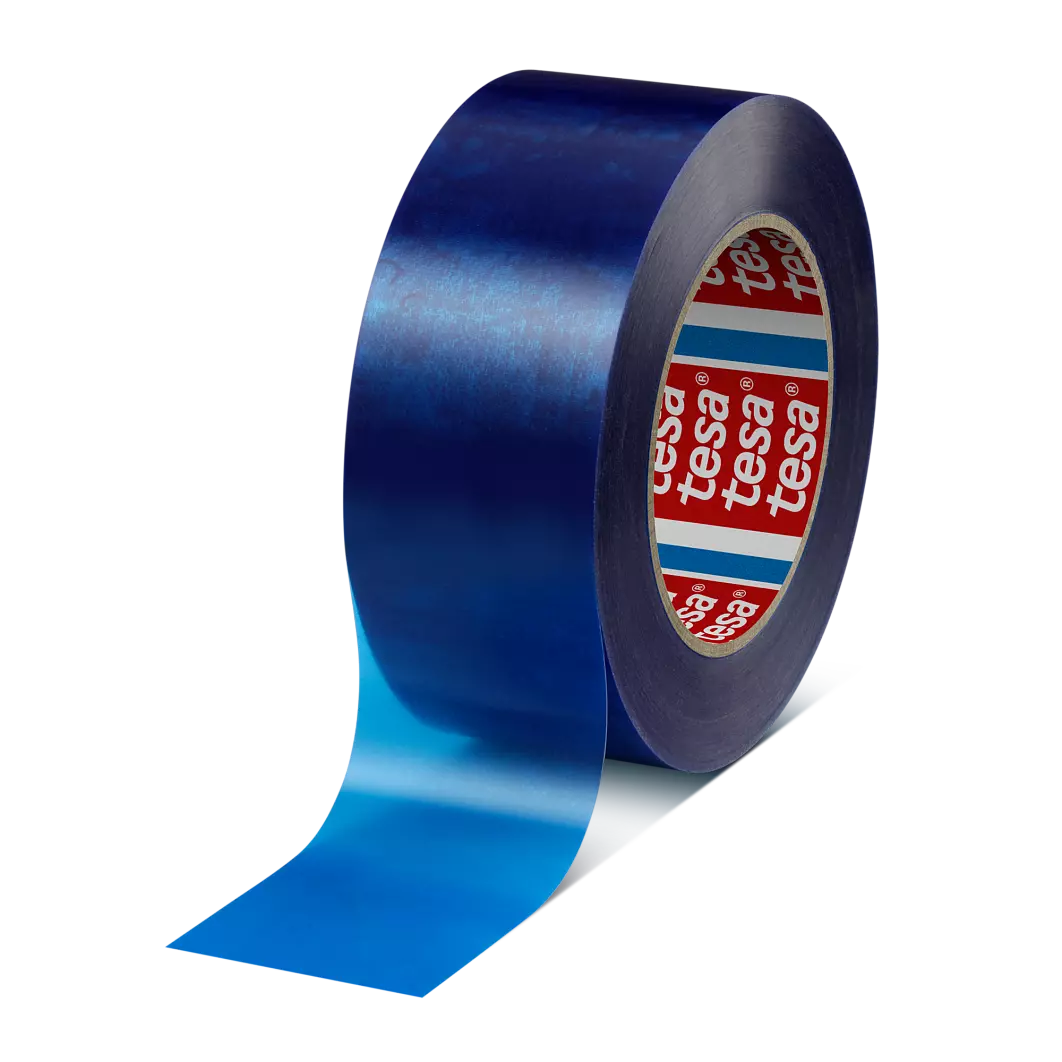 tesa 64294 PP strapping tape (0.107mm) vlekvrij bij lage temp. 19mm x 66 meter Blauw