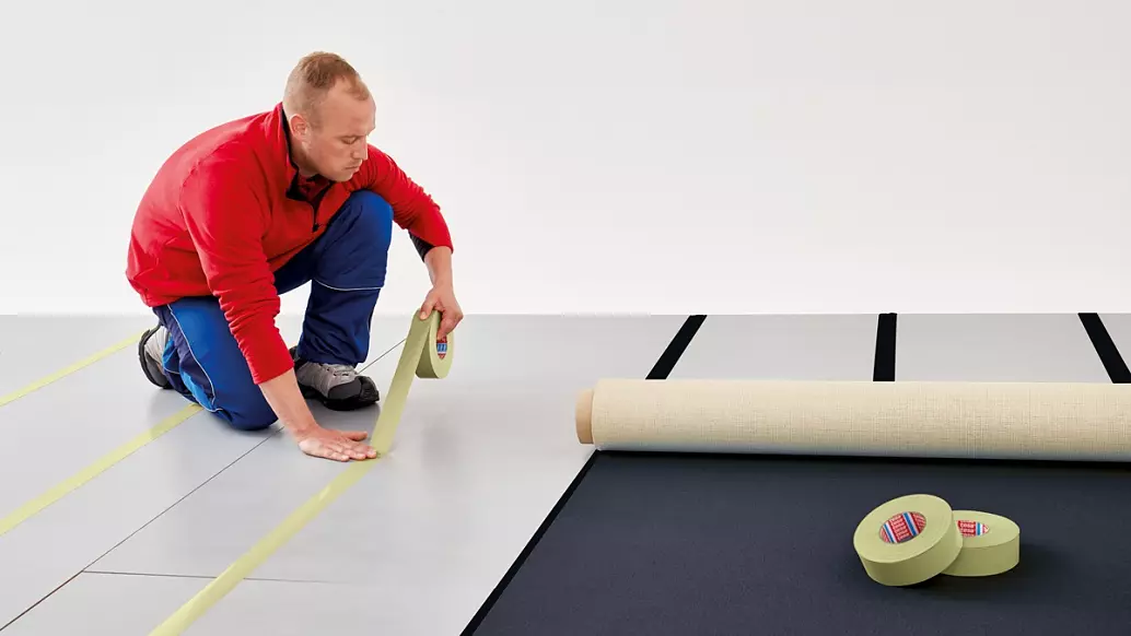 tesa 5938 Dubbelzijdig linnen tapijttape (0.19mm) 50mm x 50 meter Zwart