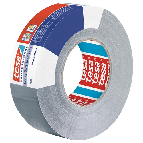 tesa 4663 Duct tape universeel (34mesh) 96mm x 50 meter Grijs