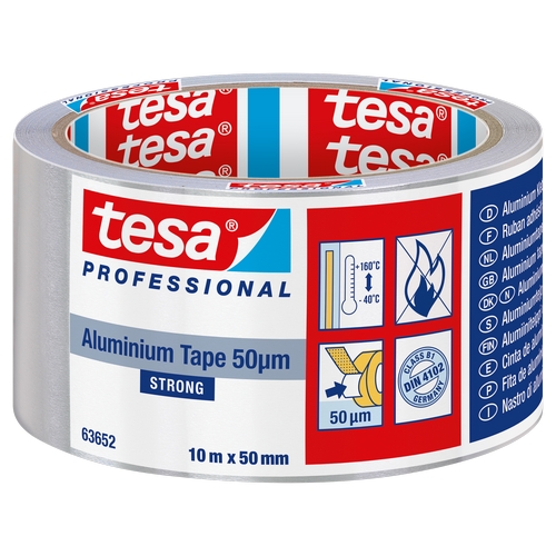 tesa 63652 Aluminium tape (50μm) met liner 50mm x 10 meter