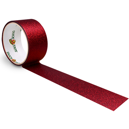 Duck tape design 48mm x 4.5 meter Glitter Red