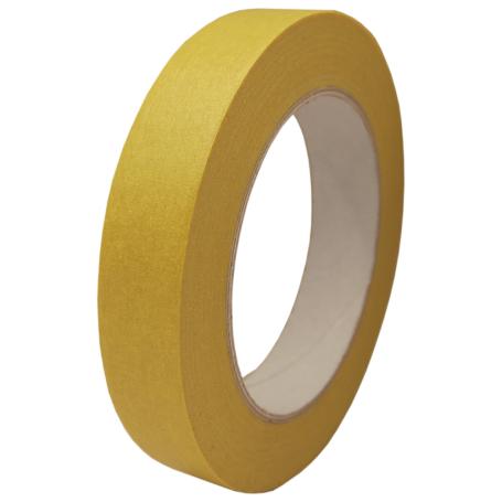2232 Papieren afplaktape tot 100°C 19mm x 50 meter Limoen geel