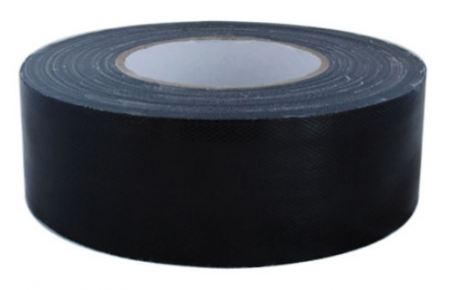 3034 Duct tape sterk klevend (26 mesh) 50mm x 50 meter Zwart