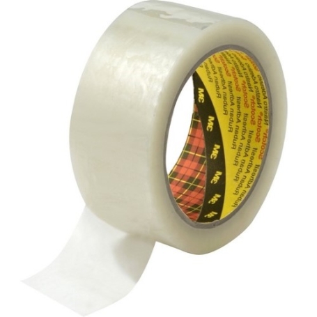 3M 3739 PP verpakkingstape (35/54µm) 50mm x 66 meter Transparant