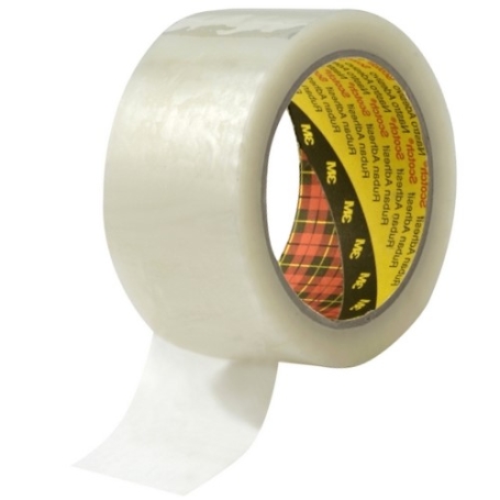 3M 371 PP verpakkingstape noise (30/50µm) 50mm x 66 meter Transparant