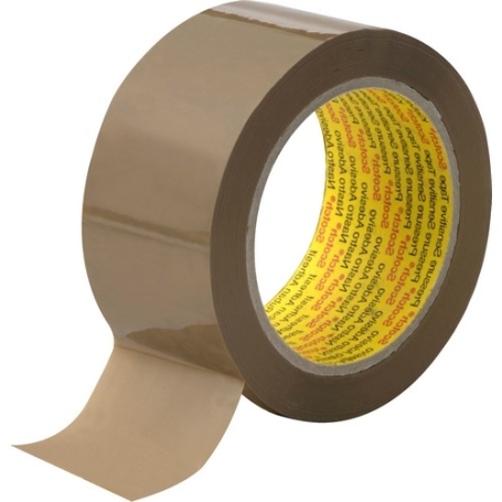 3M 3739 PP verpakkingstape (35/54µm) 50mm x 66 meter Bruin