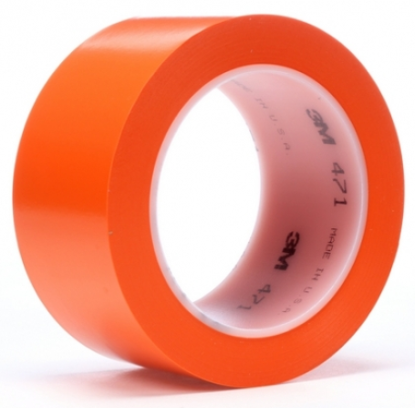 3M 471 Hoogwaardig PVC vloermarkeringstape 50mm x 33 meter Oranje