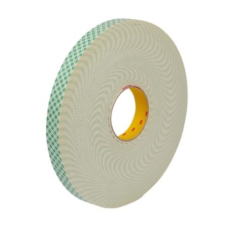 3M 4032 Dubbelzijdig PU schuimtape 0.8mm x 12mm x 66 meter Wit