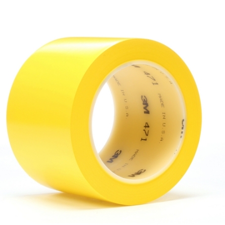 3M 471 Hoogwaardig PVC vloermarkeringstape 50mm x 33 meter Geel
