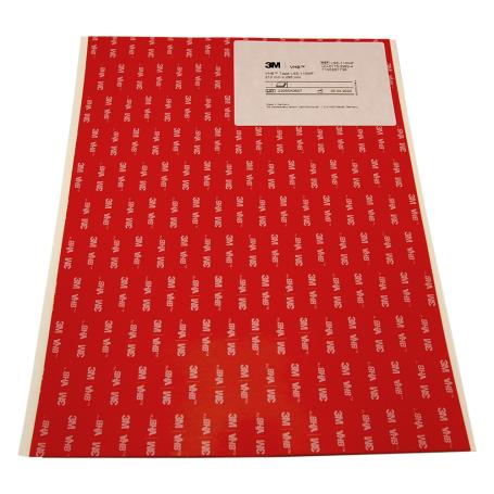 3M LSE-110WF Dubbelzijdig VHB tape 1.1mm x 210mm x 295mm (A4 formaat) Wit