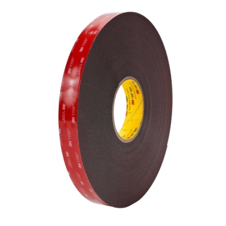 3M 5952 Dubbelzijdig VHB tape 1.1mm x 25mm x 33 meter Zwart