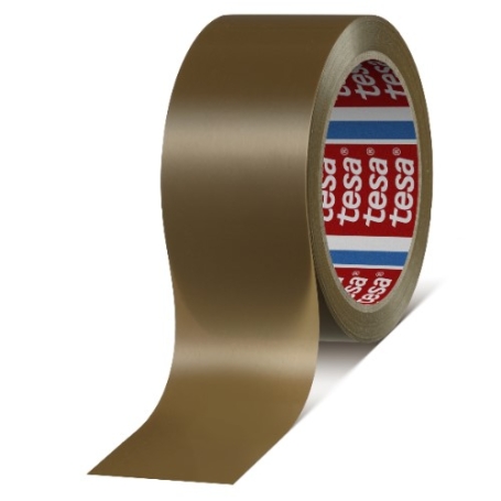 tesa 4120 PVC verpakkingstape (49µm) 50mm x 66 meter Bruin