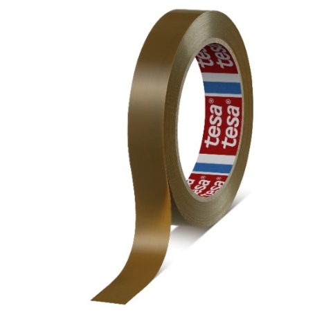 tesa 4124 PVC verpakkingstape (65µm) 19mm x 66 meter Bruin