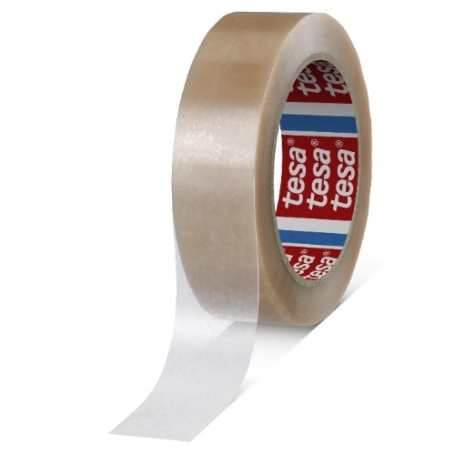 tesa 4124 PVC verpakkingstape (65µm) 30mm x 66 meter Transparant