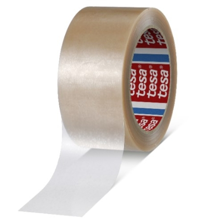 tesa 4124 PVC verpakkingstape (65µm) 50mm x 66 meter Transparant
