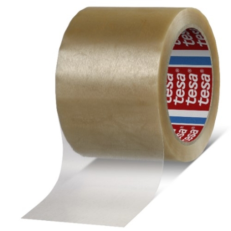 tesa 4124 PVC verpakkingstape (65µm) 75mm x 66 meter Transparant