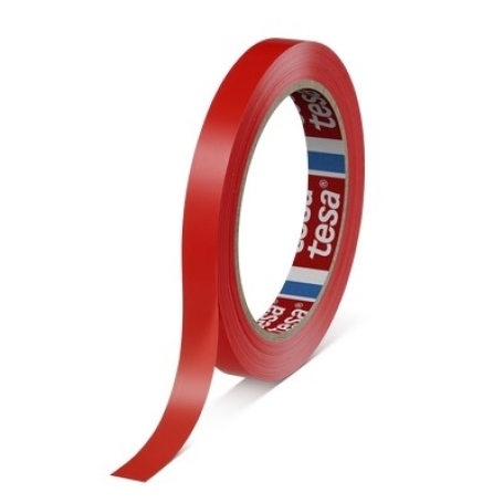 Tesa 62204 PVC zakkensluiter tape (0.063mm) 12mm x 66 meter Rood