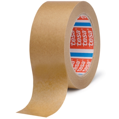 tesa 4313 Milieuvriendelijke papieren verpakkingstape sterk klevend 50mm x 50 meter Bruin