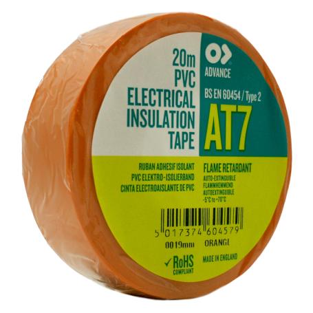 4331 Advance AT7 PVC isolatietape 19mm x 20 meter Oranje