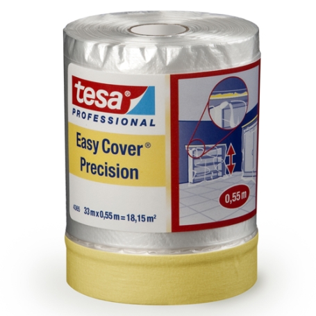 tesa 4365 Afplaktape papier met afdekfolie 550mm x 33 meter