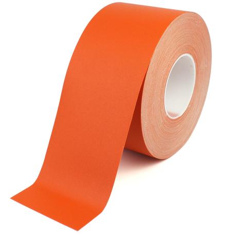 4611L PVC vloermarkeringstape extra sterk 100mm x 30m met liner Oranje