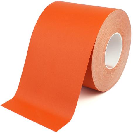 4611L PVC vloermarkeringstape extra sterk 150mm x 30m met liner Oranje
