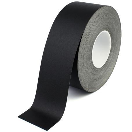 4614L PVC vloermarkeringstape extra sterk 75mm x 30m met liner Zwart