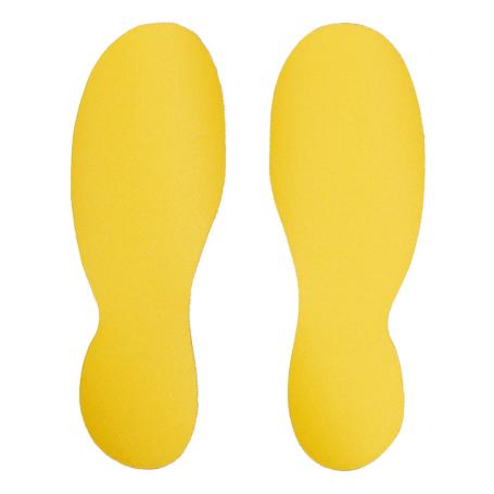 4617B PVC Vloermarkeringstape set voeten extra sterk 240mm x 90mm Geel