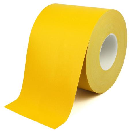 4617L PVC vloermarkeringstape extra sterk 150mm x 30m met liner Geel