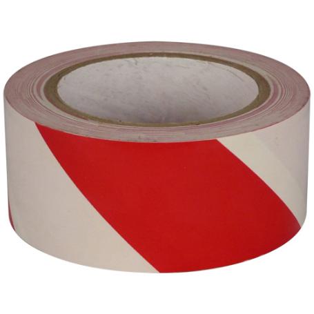 4660RW PVC vloermarkeringstape 50mm x 33 meter Rood-Wit