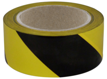 4660ZG PVC vloermarkeringstape 50mm x 33 meter Zwart-Geel