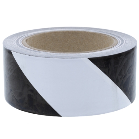 4660ZW PVC vloermarkeringstape 50mm x 33 meter Zwart-Wit