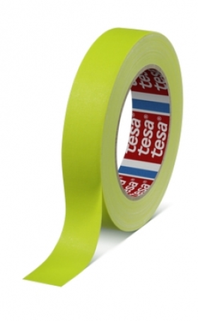 Tesa 4671 Duct tape topkwaliteit (120 Mesh) 25mm x 25 meter Fluor Geel