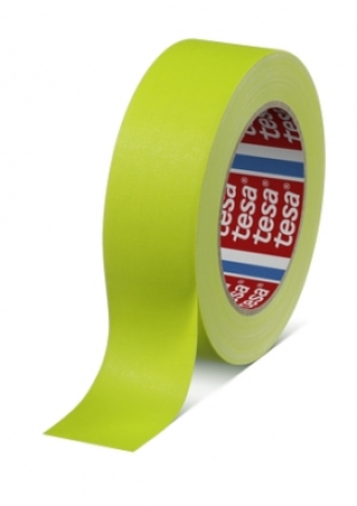 Tesa 4671 Duct tape topkwaliteit (120 Mesh) 38mm x 25 meter Fluor Geel