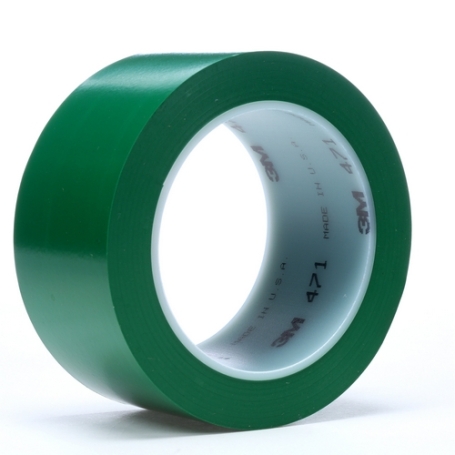 3M 471 Hoogwaardig PVC vloermarkeringstape 50mm x 33 meter Groen