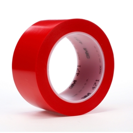 3M 471 Hoogwaardig PVC vloermarkeringstape 50mm x 33 meter Rood