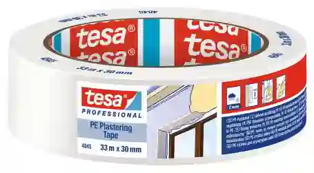 tesa 4845 PE multifunctionele bouwtape 30mm x 33 meter Wit