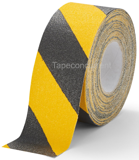 5860ZG Vormbare antislip tape met korrel 75mm x 18 meter Zwart-Geel