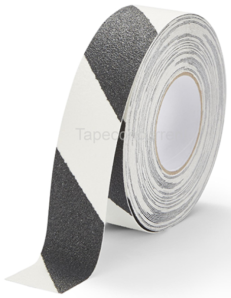 5868HAZ Antislip Zwart gestreept met Glow in the Dark 50mm x 3 meter