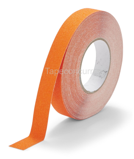 5880OR Antislip tape met korrel 25mm x 18 meter Oranje