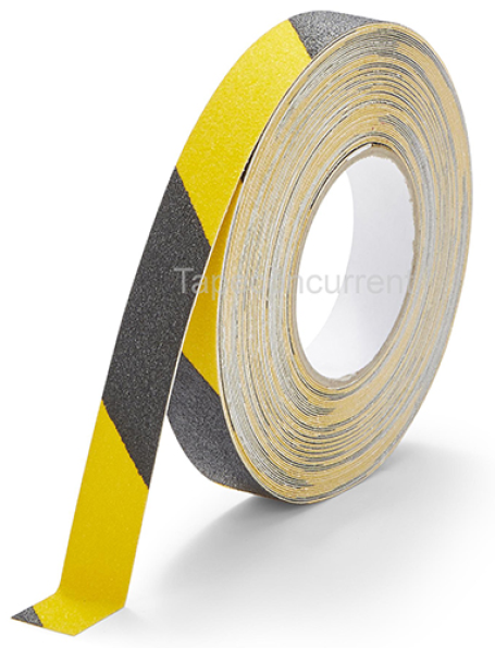 5880ZG Antislip tape met korrel 25mm x 9 meter Zwart-Geel