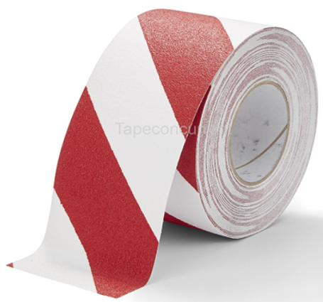 5881RW Antislip tape met korrel 150mm x 18 meter Rood-Wit