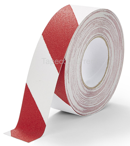 5881RW Antislip tape met korrel 50mm x 3 meter Rood-Wit