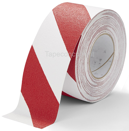 5881RW Antislip tape met korrel 75mm x 18 meter Rood-Wit