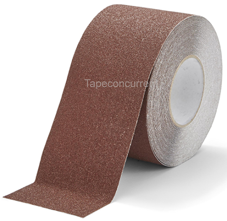 5882 Antislip tape met korrel 100mm x 18 meter Bruin