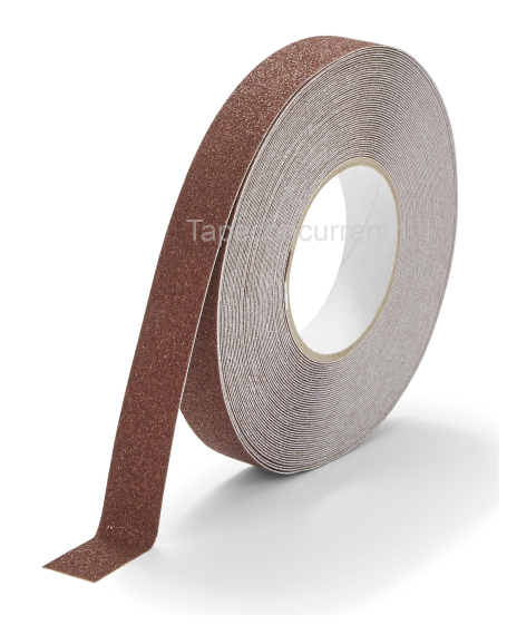 5882 Antislip tape met korrel 25mm x 18 meter Bruin