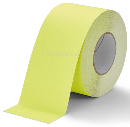 5887FG Antislip tape met korrel 100mm x 18 meter Fluor Geel