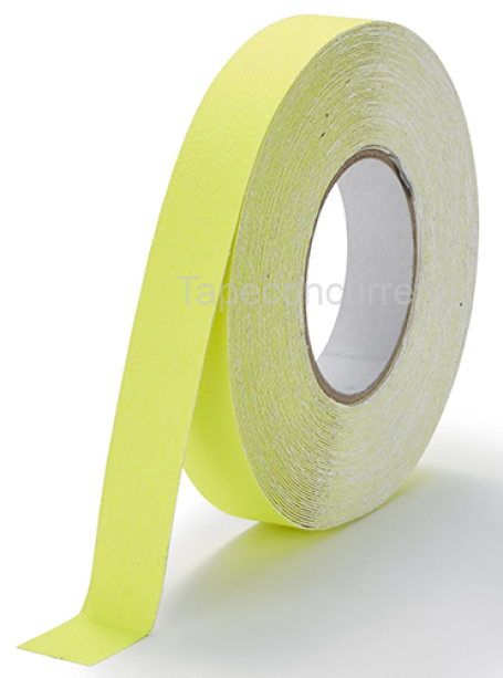 5887FG Antislip tape met korrel 25mm x 9 meter Fluor Geel