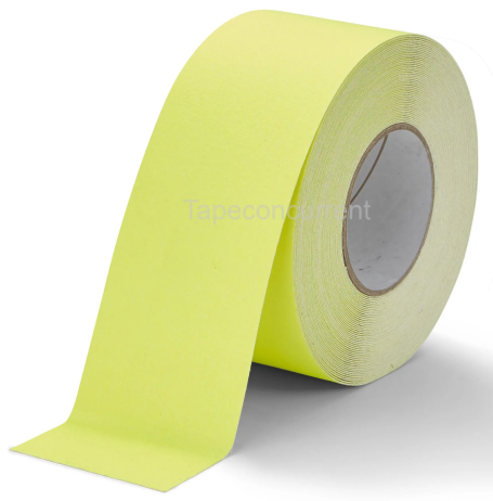 5887FG Antislip tape met korrel 75mm x 18 meter Fluor Geel
